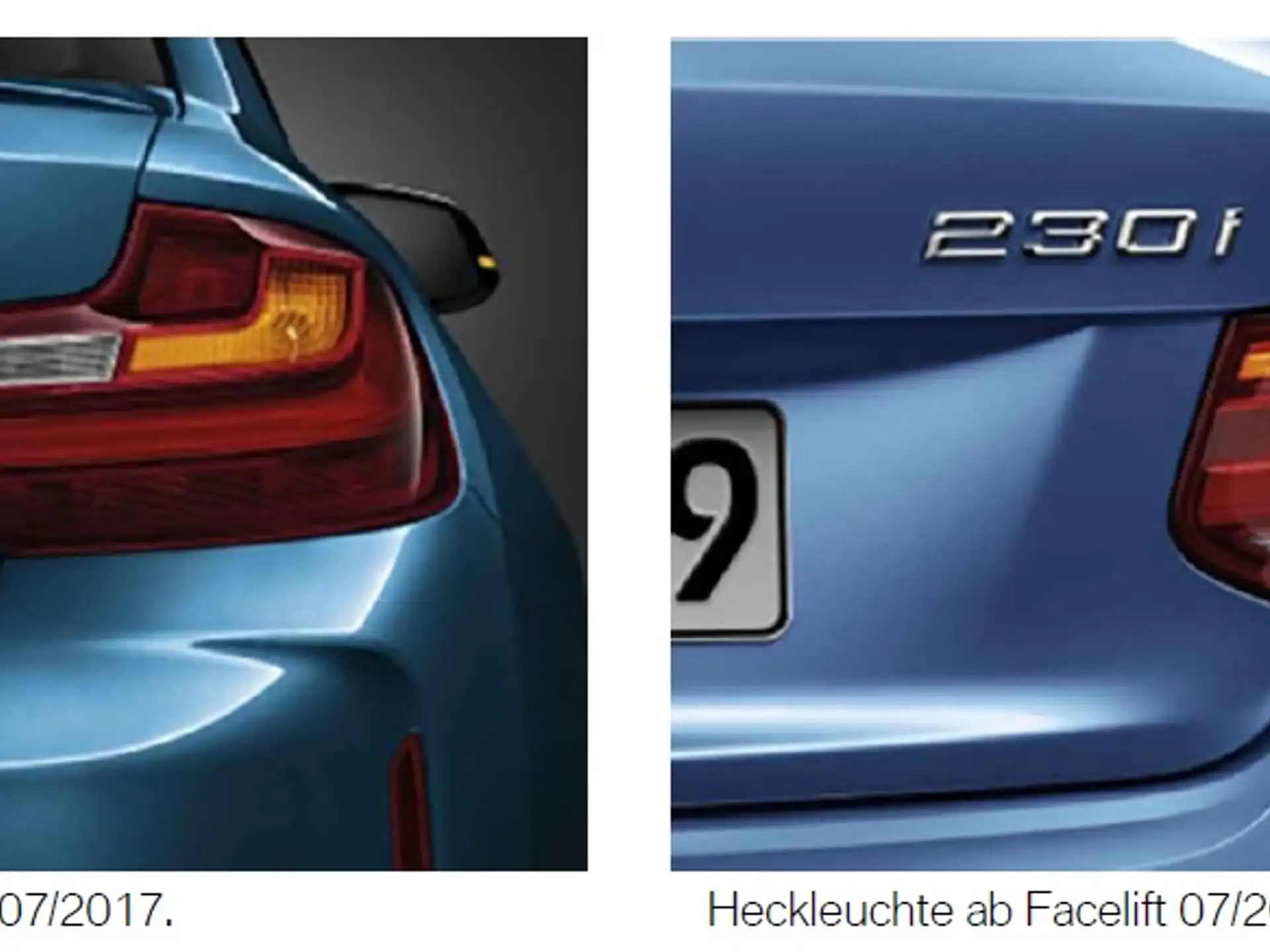 BMW Heckleuchte LED rechts F22 F23 F87 F87N