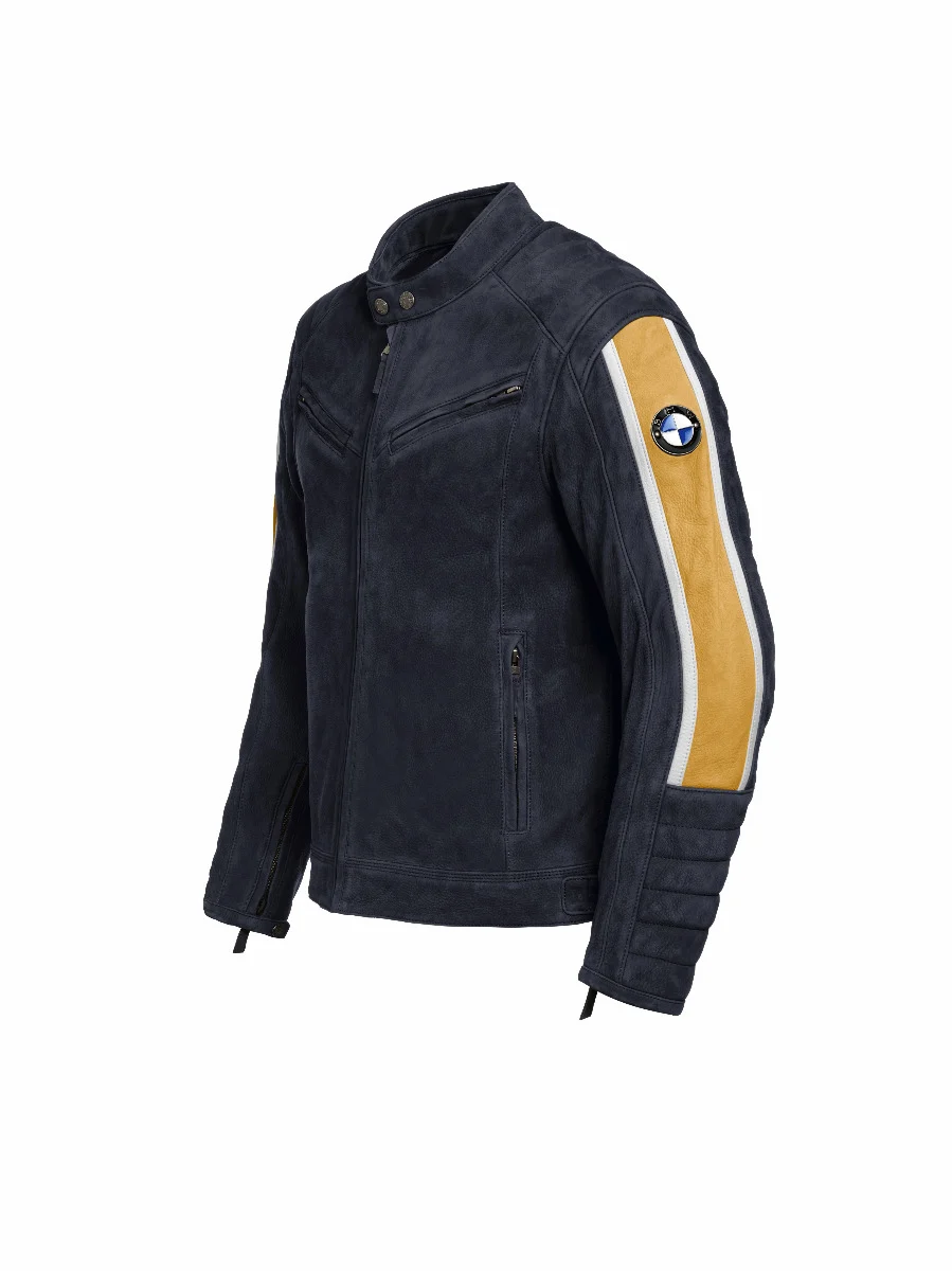 BMW Motorrad Jacke Schwabing Herren blau / gelb