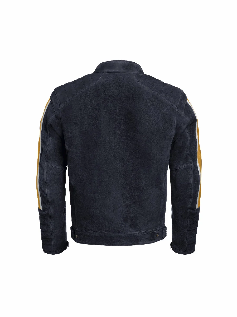 BMW Motorrad Jacke Schwabing Herren blau / gelb