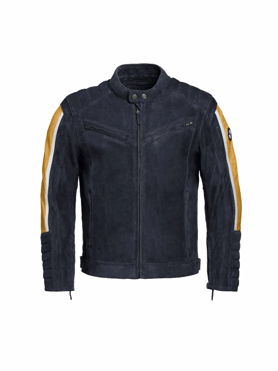 BMW Motorrad Jacke Schwabing Herren blau / gelb