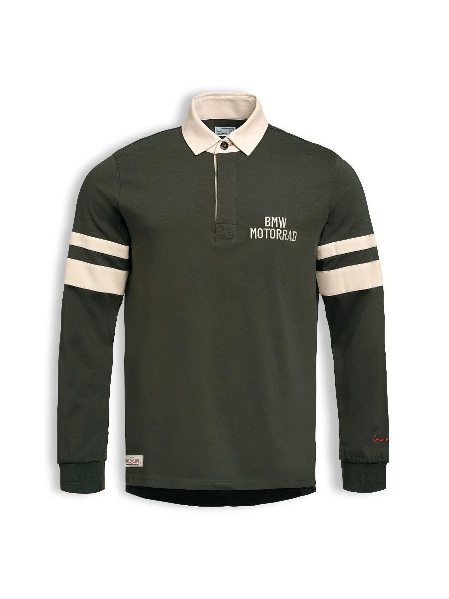 BMW Motorrad Rugby Shirt Berlin Built Herren Grün
