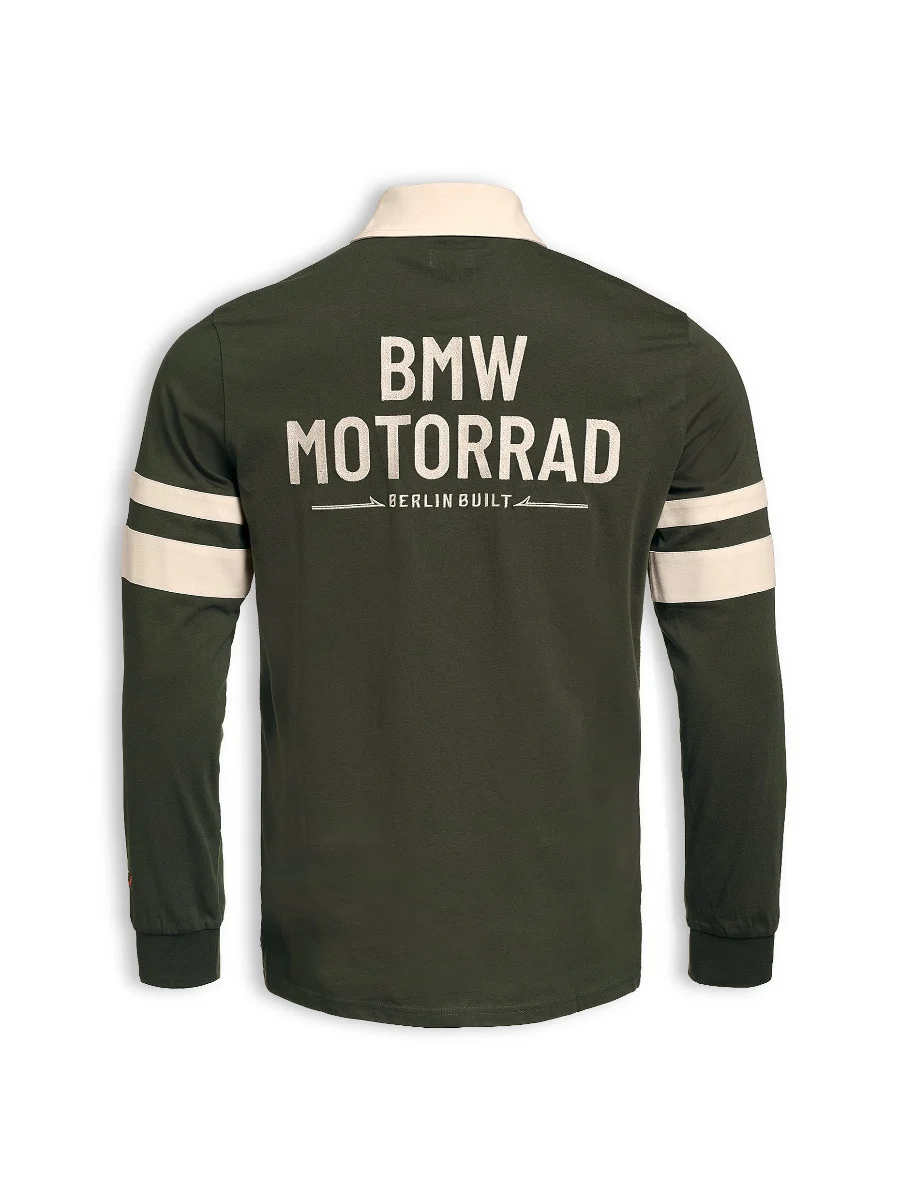 BMW Motorrad Rugby Shirt Berlin Built Herren Grün