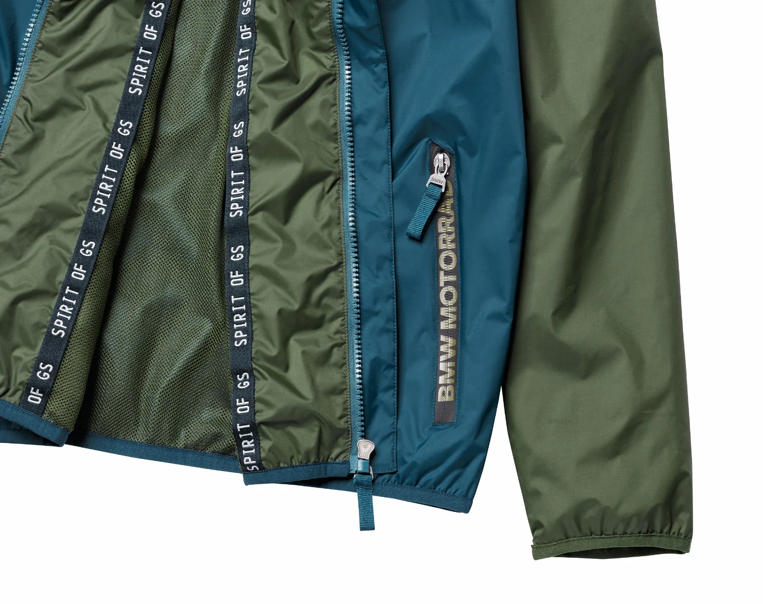 BMW Motorrad Jacke Rain Herren oliv/blau