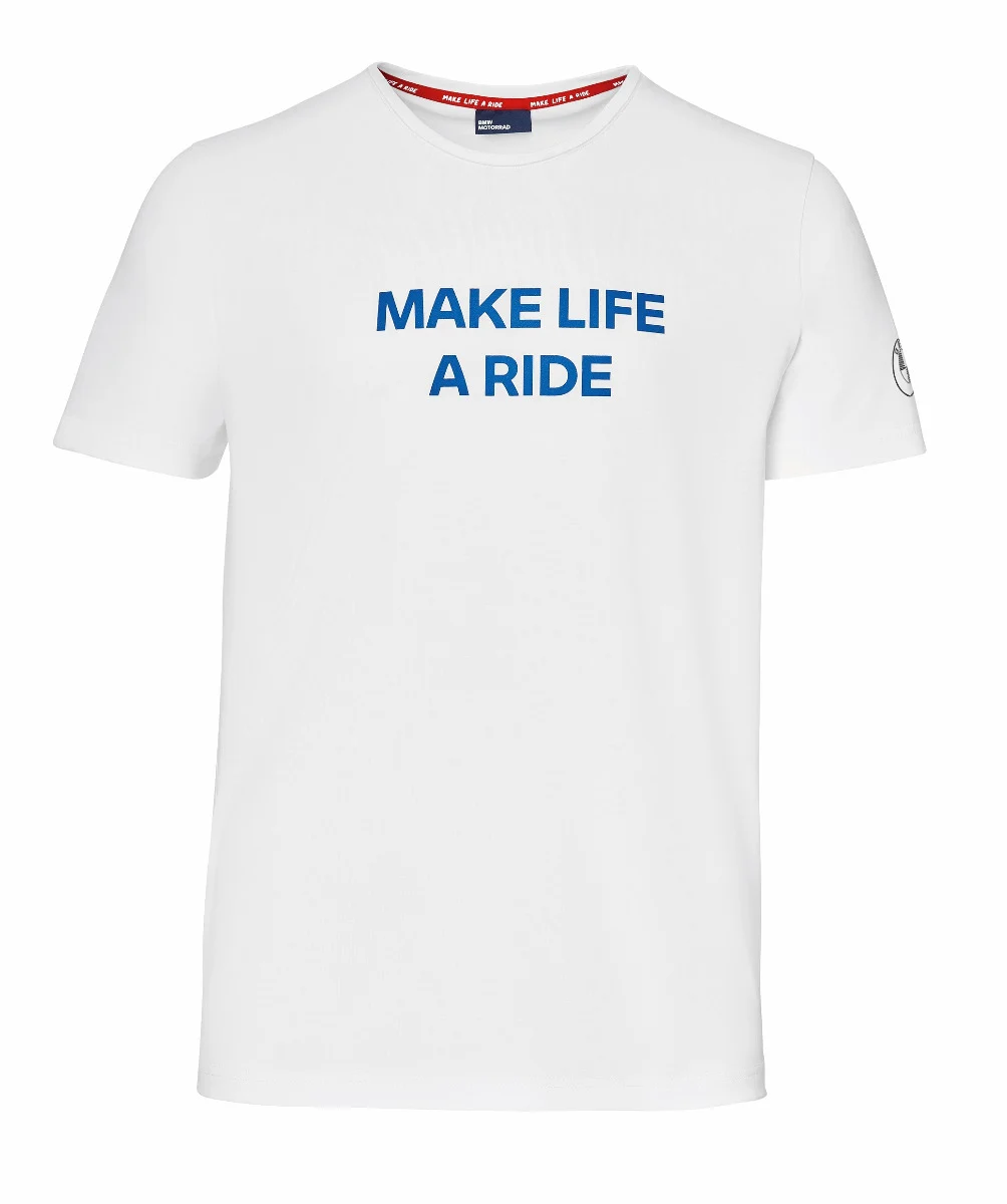 BMW Motorrad T-Shirt Make Life a Ride Herren weiß