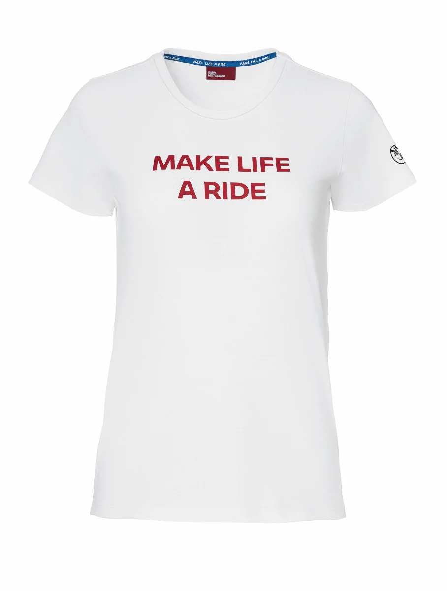 BMW Motorrad T-Shirt Make Life a Ride Damen weiß