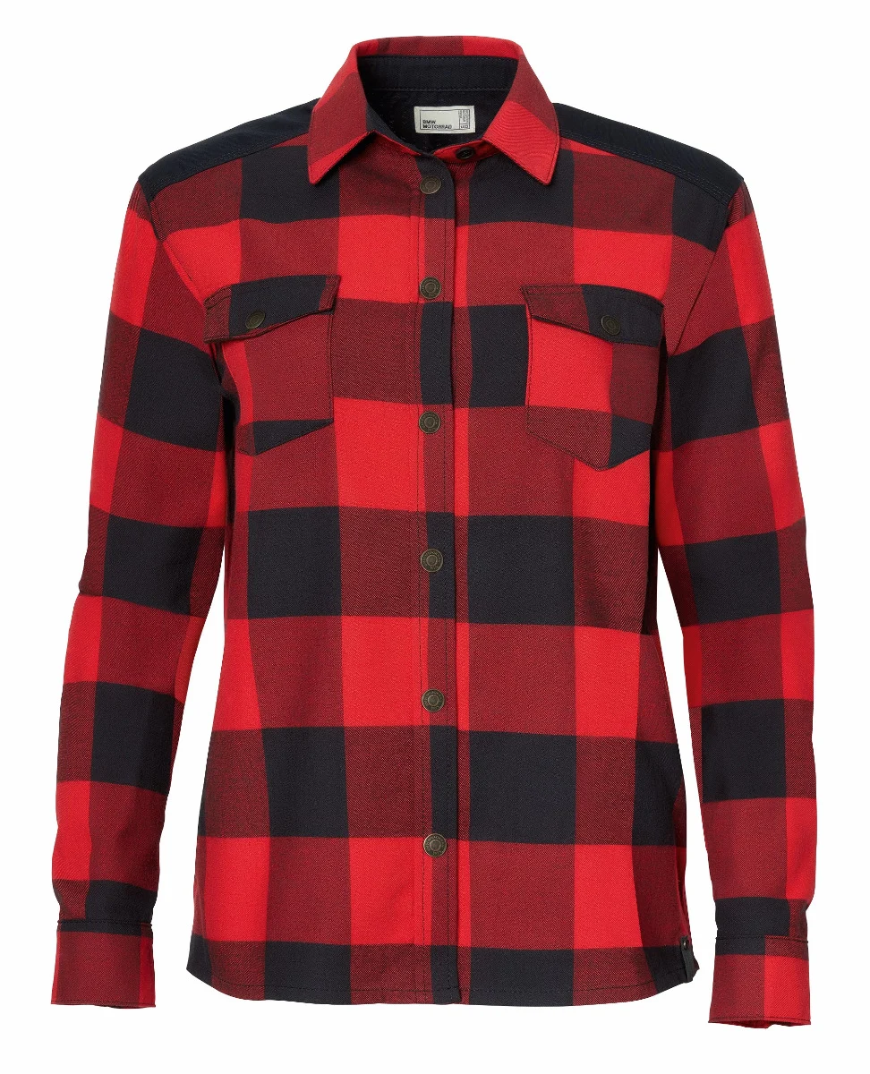 BMW Motorrad Shirt Checked Damen rot