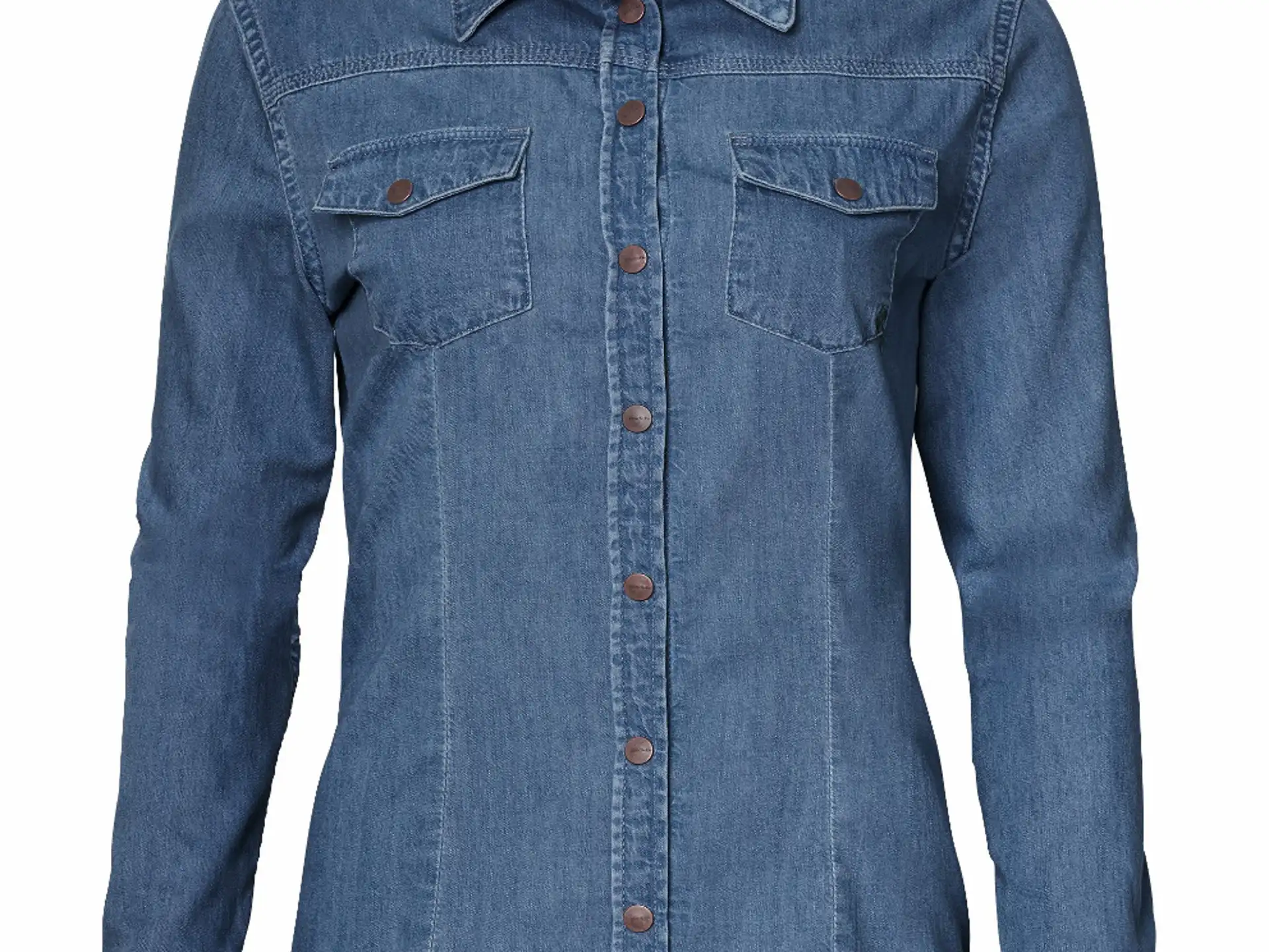 BMW Motorrad Jeanshemd Denim Damen blau