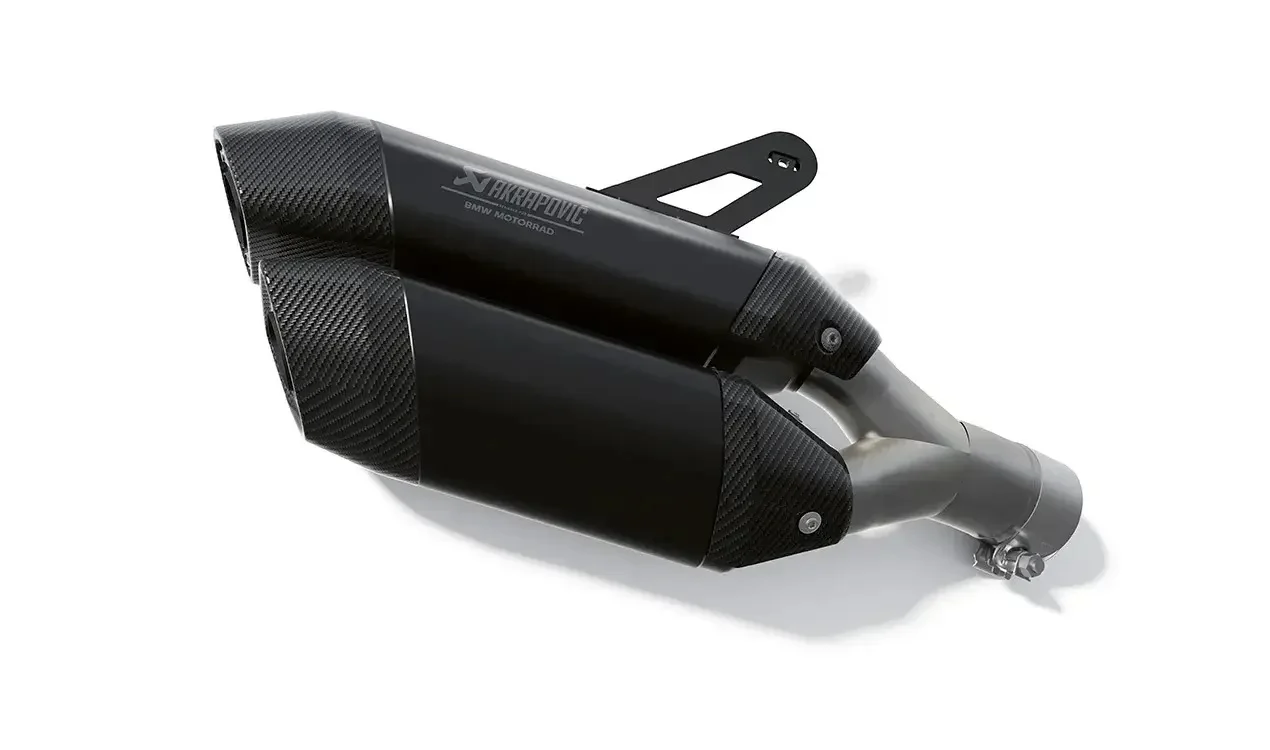 BMW Motorrad Satz Doppelschalldämpfer schwarz (Akrapovic) – R1300GS