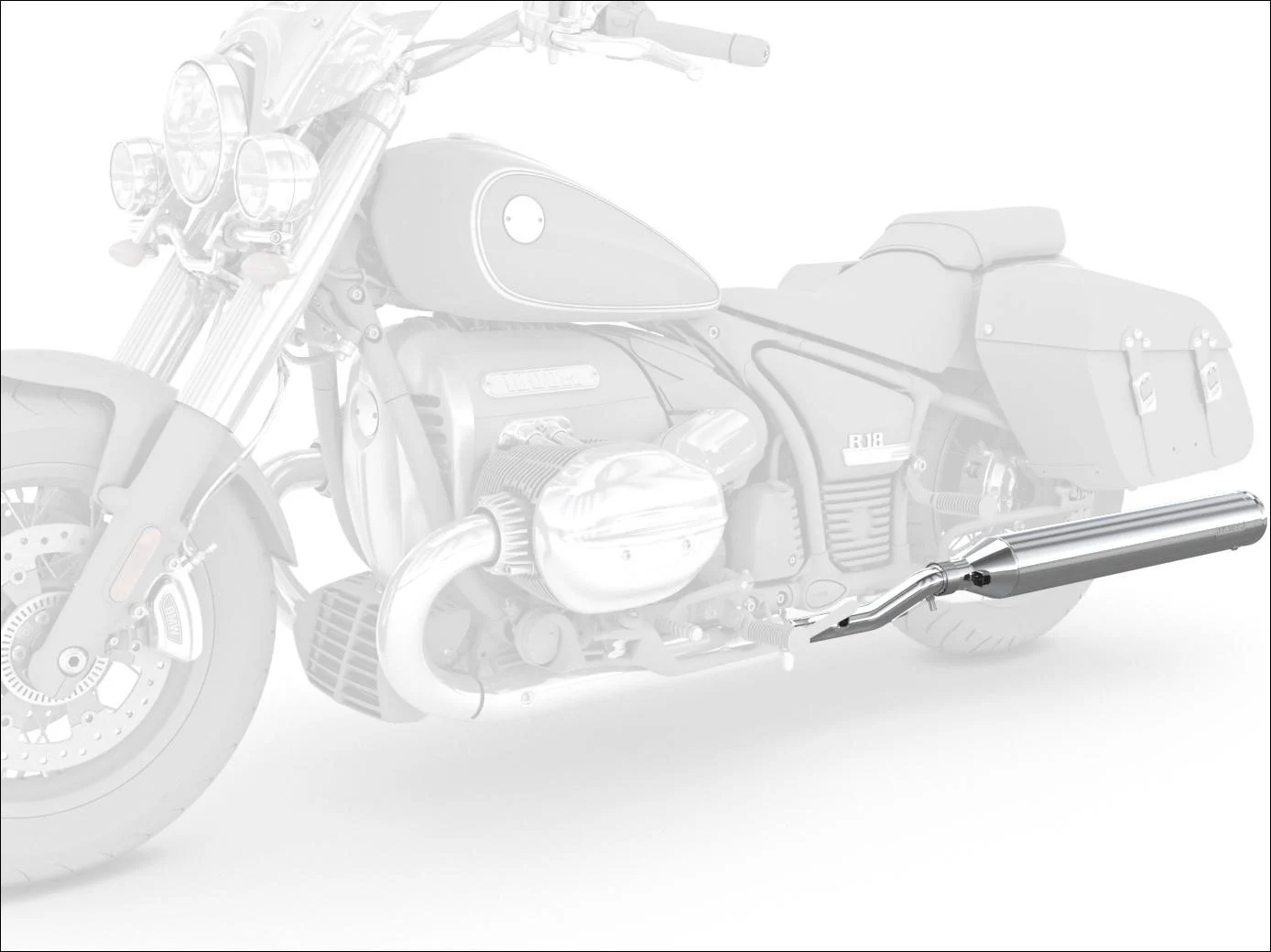 BMW Motorrad Endschalldämpfer V&H Round Chrom K34
