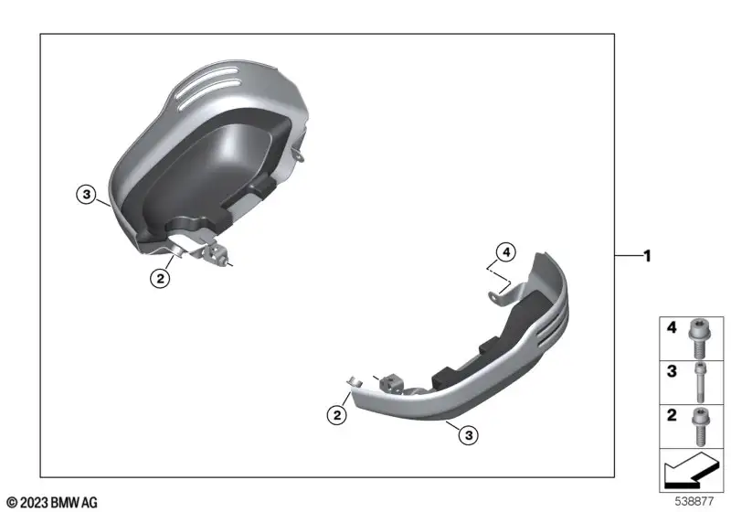 BMW Satz Zylinderkopfhaubenschutz KR1 KR3