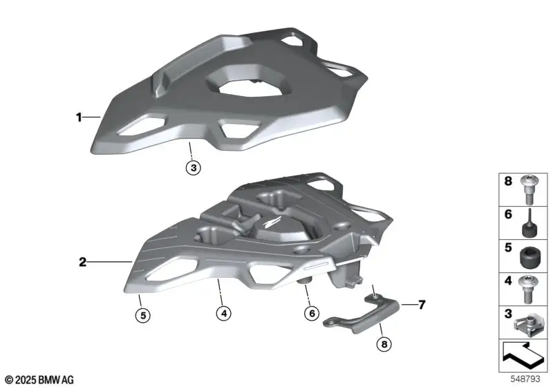 BMW Verstärkungsblech 77315B6F624