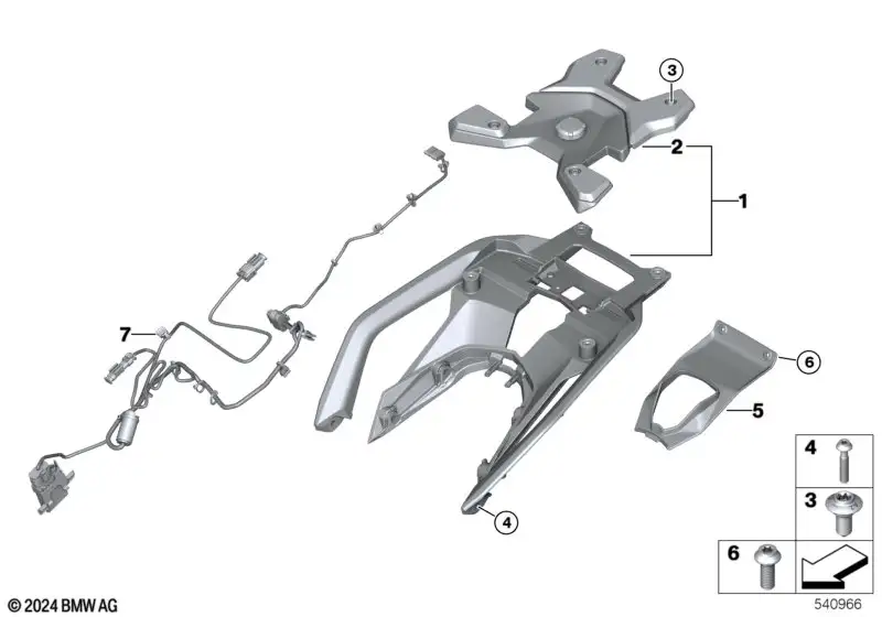 BMW Satz Elektrik Topcase 77535A86318