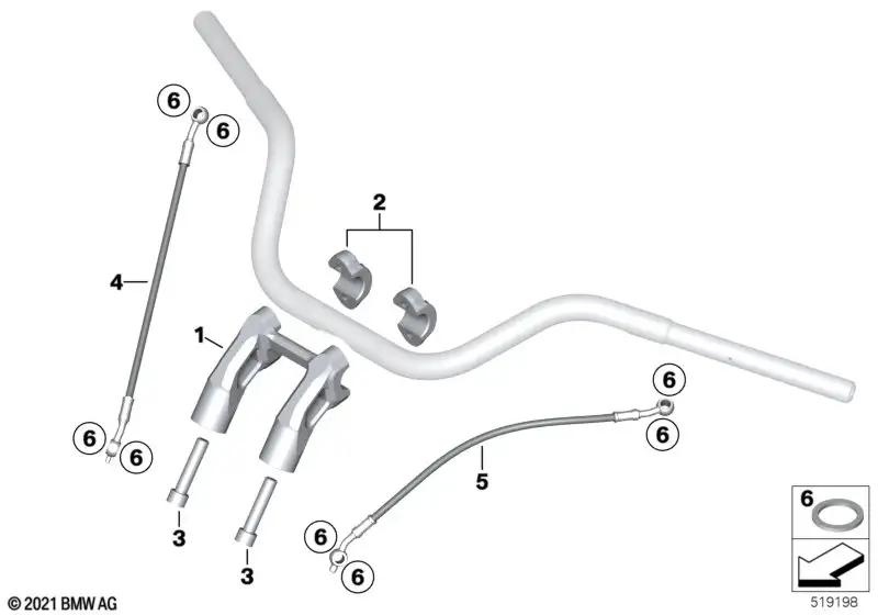 BMW Motorrad Bremsschlauch (L=339 mm) K34