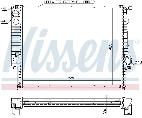 NISSENS Kühler, Motorkühlung INIS60759A