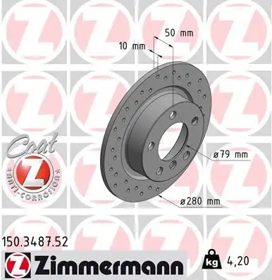 ZIMMERMANN Bremsscheibe IZIN150348752