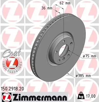 ZIMMERMANN Bremsscheibe IZIN150291820