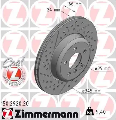 ZIMMERMANN Bremsscheibe IZIN150292020