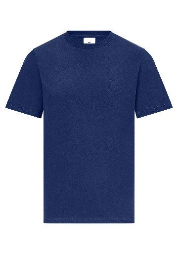 BMW T-Shirt Logo geprägt klein Unisex blau