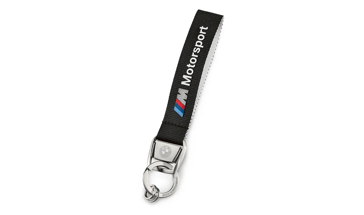 BMW M Motorsport Schlüsselanhänger schwarz / weiß