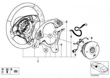 BMW M-Abdeckung E39 E46 32347833355 - 3er E46, 5er E39