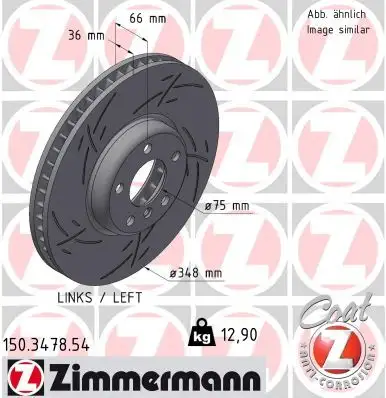 ZIMMERMANN Bremsscheibe 4250238777717
