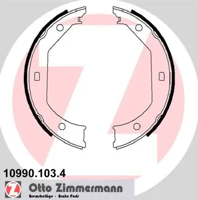 ZIMMERMANN Bremsbackensatz, Feststellbremse IZIN109901034