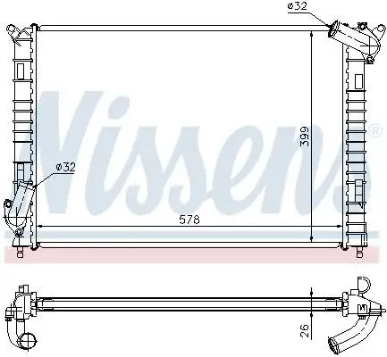 NISSENS Kühler, Motorkühlung INIS69701A