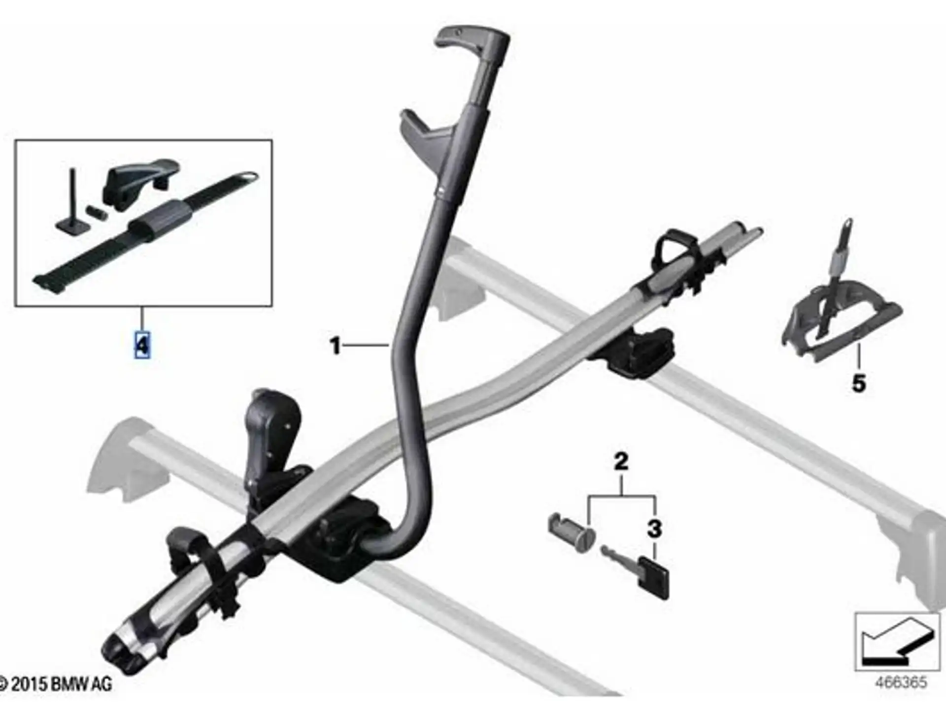 BMW & MINI Ersatzteilekit Fahrradhalter