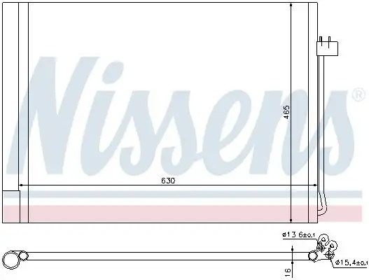 NISSENS Kondensator, Klimaanlage INIS940058