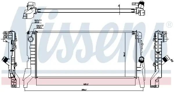 NISSENS Kühler, Motorkühlung INIS60861