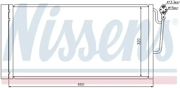 NISSENS Kondensator, Klimaanlage INIS940118
