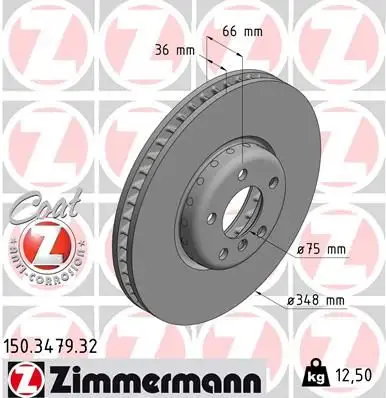 ZIMMERMANN Bremsscheibe IZIN150347932