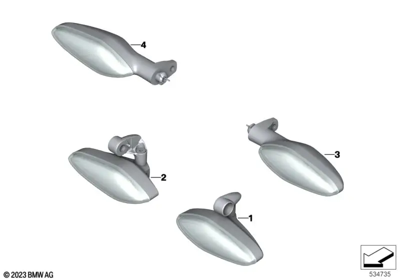 BMW Motorrad LED-Blinkleuchte vorn links K34