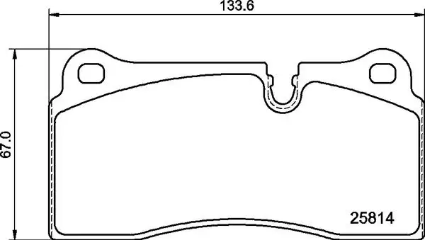 BREMBO Bremsbelagsatz, Scheibenbremse IBROP06111