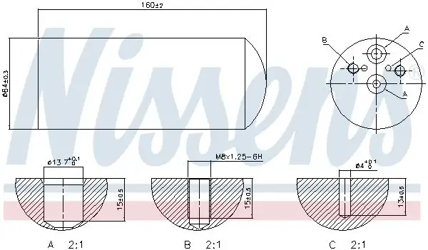 NISSENS Trockner, Klimaanlage INIS95172