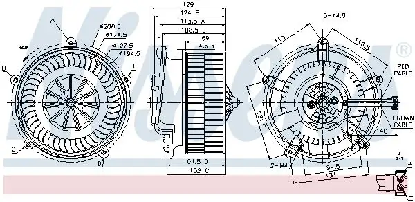 NISSENS Innenraumgebläse INIS87119