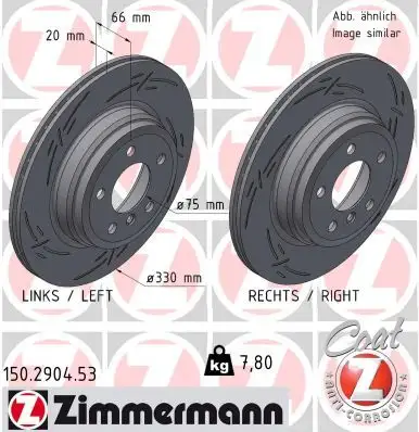ZIMMERMANN Bremsscheibe 4250238789185