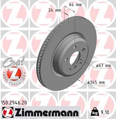 ZIMMERMANN Bremsscheibe IZIN150294620