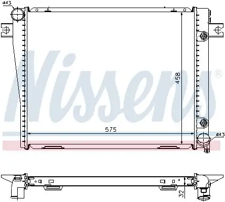 NISSENS Kühler, Motorkühlung INIS60601A