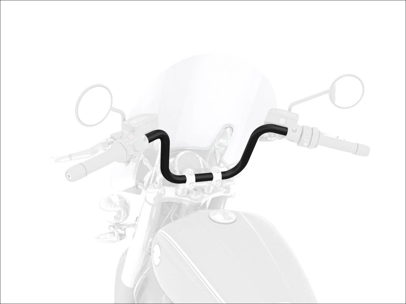 BMW Motorrad Lenker Apehanger schwarz 6,5 Zoll K34