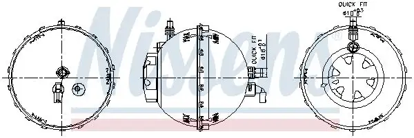 NISSENS Ausgleichsbehälter, Kühlmittel 1,4 l INIS996272