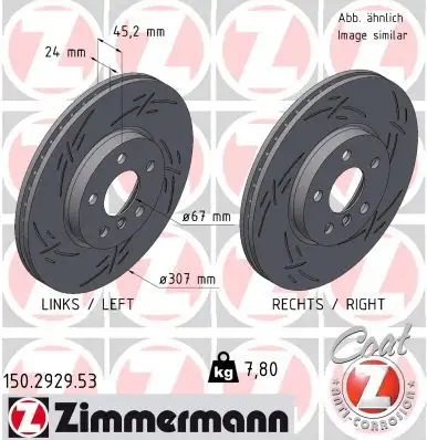 ZIMMERMANN Bremsscheibe 4250238788850