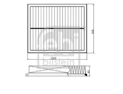 FEBI BILSTEIN Luftfilter 4054224727676