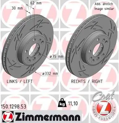 ZIMMERMANN Bremsscheibe IZIN150129853