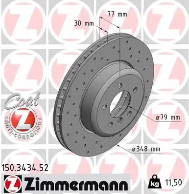 ZIMMERMANN Bremsscheibe IZIN150343452