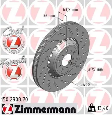 ZIMMERMANN Bremsscheibe IZIN150290870