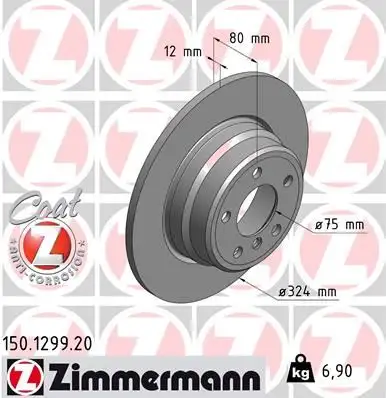 ZIMMERMANN Bremsscheibe IZIN150129920