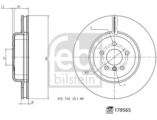 FEBI BILSTEIN Bremsscheibe IFEN179565