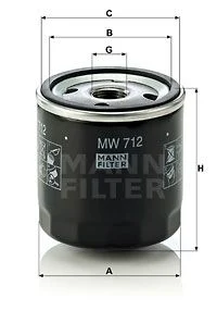 MANN-FILTER Ölfilter IMARMW712