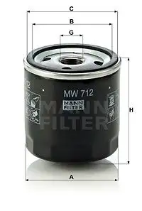 MANN-FILTER Ölfilter IMARMW712